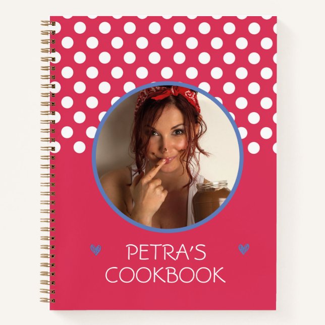 Personalisiertes Kochbuch (Ihr Foto) Rezept-Notebo Notizbuch (Vorderseite)