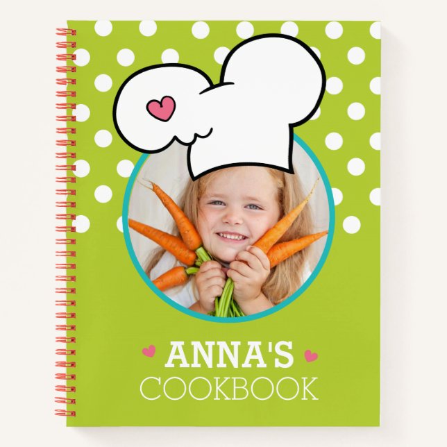 Personalisiertes Kochbuch (Ihr Foto) Rezept-Notebo Notizbuch (Vorderseite)