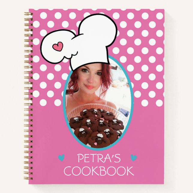 Personalisiertes Kochbuch (Ihr Foto) Rezept-Notebo Notizbuch (Vorderseite)