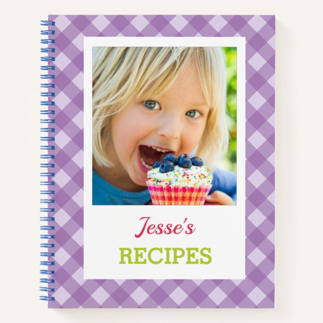 Personalisiertes Kochbuch (Ihr Foto) Rezept-Notebo Notizbuch (Vorderseite)