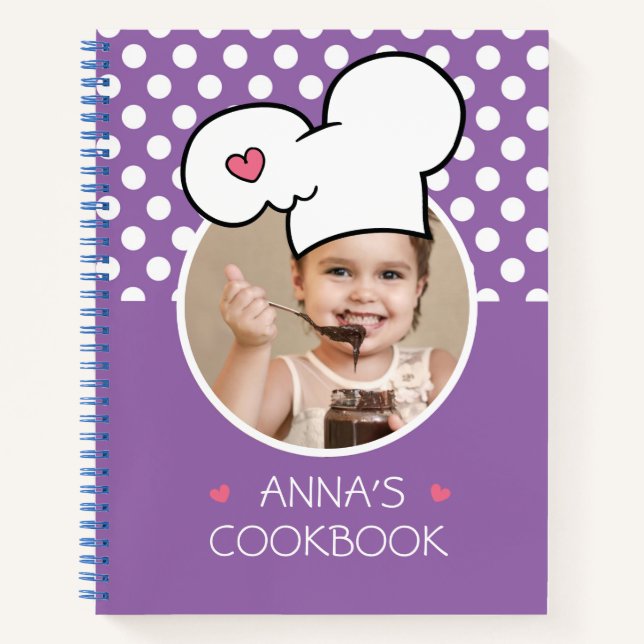 Personalisiertes Kochbuch (Ihr Foto) Rezept-Notebo Notizbuch (Vorderseite)