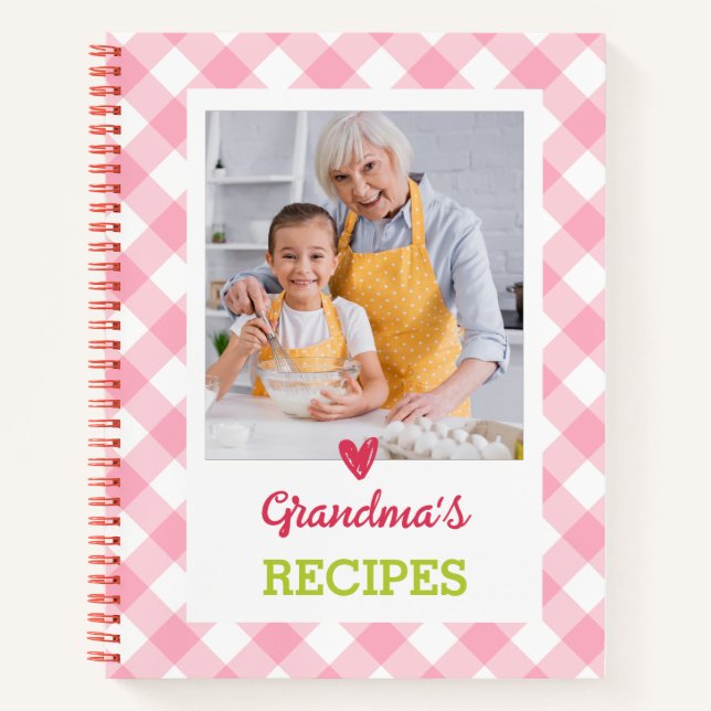 Personalisiertes Kochbuch (Ihr Foto) Rezept-Notebo Notizbuch (Vorderseite)