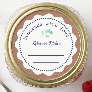 Personalisiertes Konservieren von Marmelade   Selb Runder Aufkleber