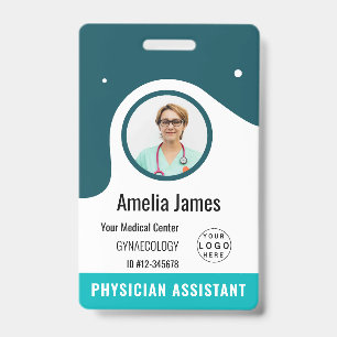 Personalisiertes Krankenhausmitarbeiter-Logo & Fot Ausweis