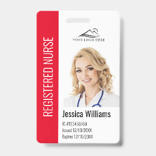 Personalisiertes Krankenhausmitarbeiter-Logo & Fot Ausweis