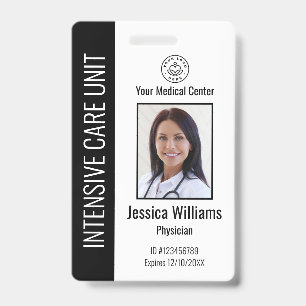 Personalisiertes Krankenhausmitarbeiter-Logo-Foto  Ausweis