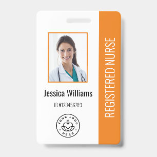 Personalisiertes Krankenhausmitarbeiter-Logo und F Ausweis