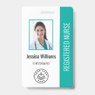 Personalisiertes Krankenhausmitarbeiter-Logo und F Ausweis