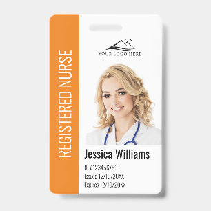 Personalisiertes Krankenhausmitarbeiter-Logo und F Ausweis