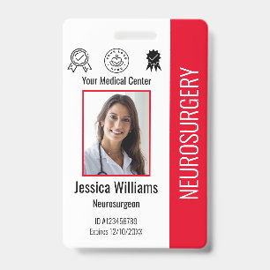 Personalisiertes Krankenhausmitarbeiter-Logo und F Ausweis