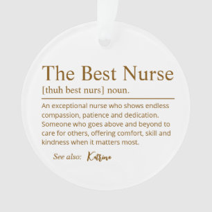 Personalisiertes Krankenschwester-Dankeschön-Ornam Ornament