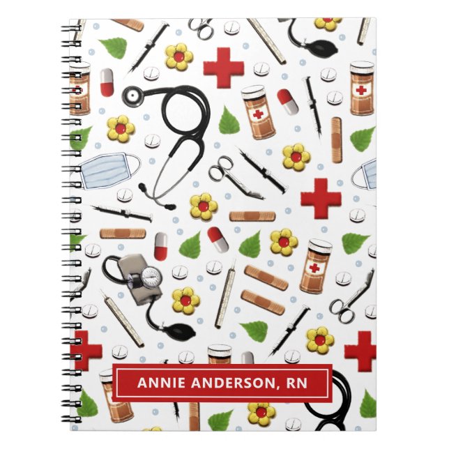 Personalisiertes KrankenversicherungsNotebook Notizblock (Vorderseite)