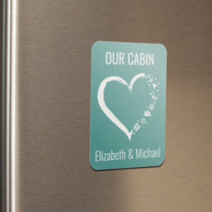 Personalisiertes Kreuzfahrt-Türherz Liebhaber   Magnet