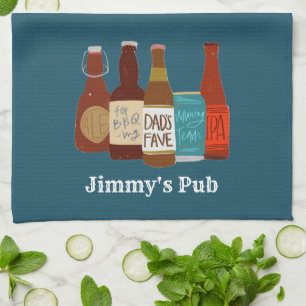 Personalisiertes Küchentuch für Dadas Pub
