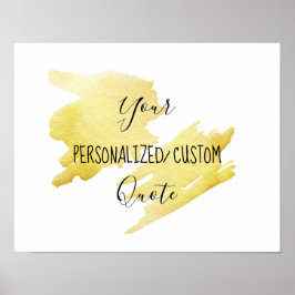 Personalisiertes Kundenangebot für Goldfolie Poster