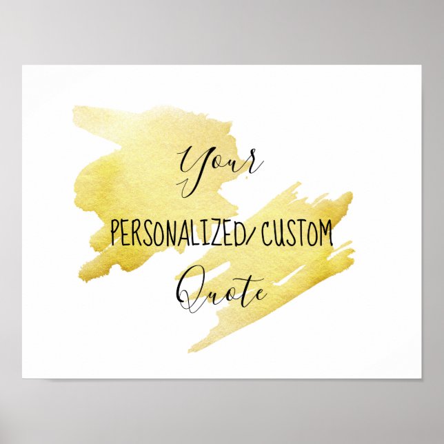 Personalisiertes Kundenangebot für Goldfolie Poster (Vorne)