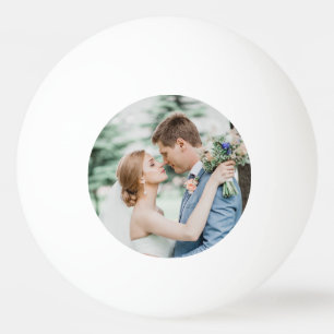 Personalisiertes kundenspezifisches Hochzeitscoupl Tischtennisball