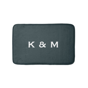 Personalisiertes kundenspezifisches mit Monogramm Badematte
