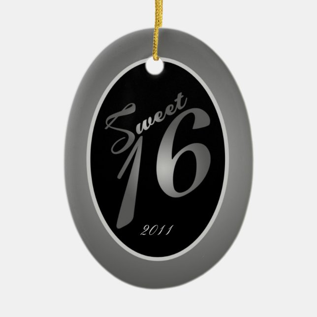 Personalisiertes kundenspezifisches Silber des Keramik Ornament (Vorne)