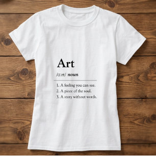 Personalisiertes Kunstwörterbuch Stil T-Shirt