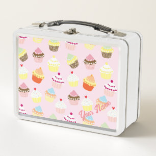 PERSONALISIERTES KUPCAKES-PATTER METALL BROTDOSE