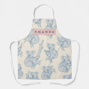 Personalisiertes Kuscheliges Koala-Muster Schürze