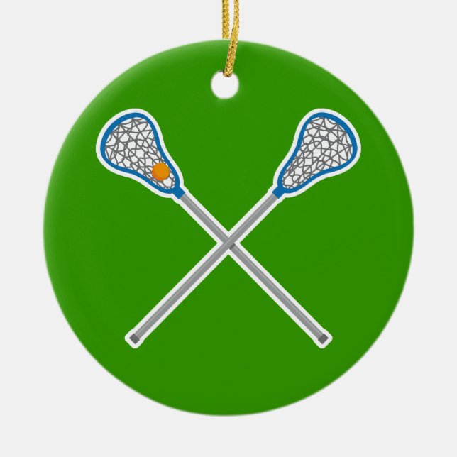 Personalisiertes La Crosse Keramikornament (Vorne)