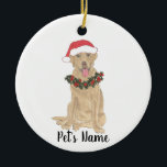 Personalisiertes Labrador (Dudley) Keramik Ornament<br><div class="desc">Machen Sie die schöne Liste in diesem Jahr mit einem personalisierten Ornament Ihrer Lieblings-kleine Elf! Für die süßesten Geschenke,  paaren Sie es mit einem passenden Kunstdruck oder einem anderen Artikel aus meiner dudley labrador Kollektion!</div>