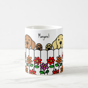 Personalisiertes Labrador Duo Kaffee-Tasse Kaffeetasse