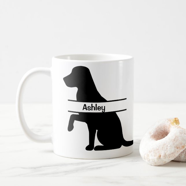 Personalisiertes Labrador Pet Groomer Kaffeetasse (Mit Donut)