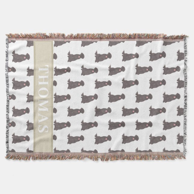 Personalisiertes Labrador (Schokoladenbraun) Decke (Vorderseite)