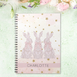 Personalisiertes Lace Bunny OsterNotebook Notizblock