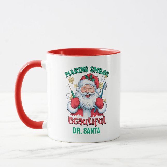 Personalisiertes lächeln schön tasse (Links)