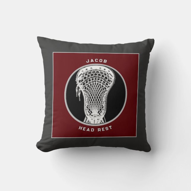 Personalisiertes Lacrosse Geschenkkissen Kissen (Vorderseite)
