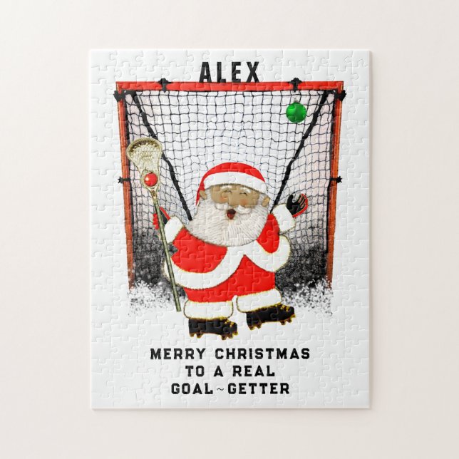 Personalisiertes Lacrosse Holiday-Geschenk (Vertikal)