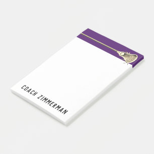 Personalisiertes Lacrosse Post-it Klebezettel
