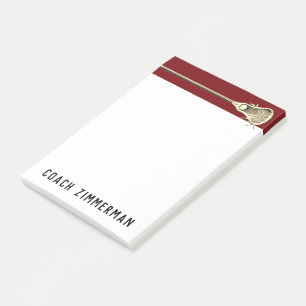 Personalisiertes Lacrosse Post-it Klebezettel