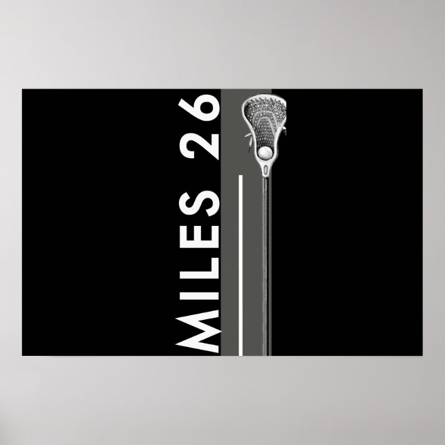 Personalisiertes Lacrosse Poster (Vorne)