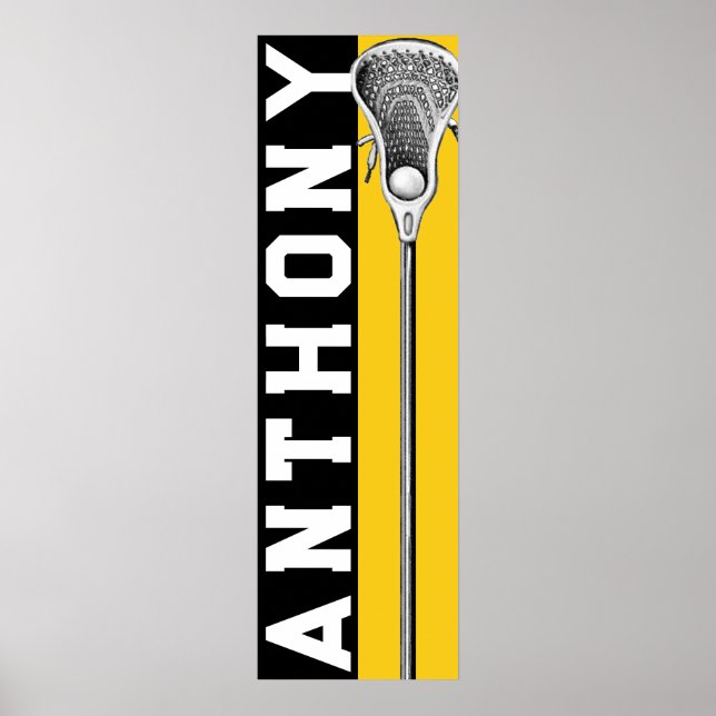Personalisiertes Lacrosse Poster (Vorne)