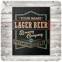 Personalisiertes Lager Bierbrauer Co Label Bar Pub