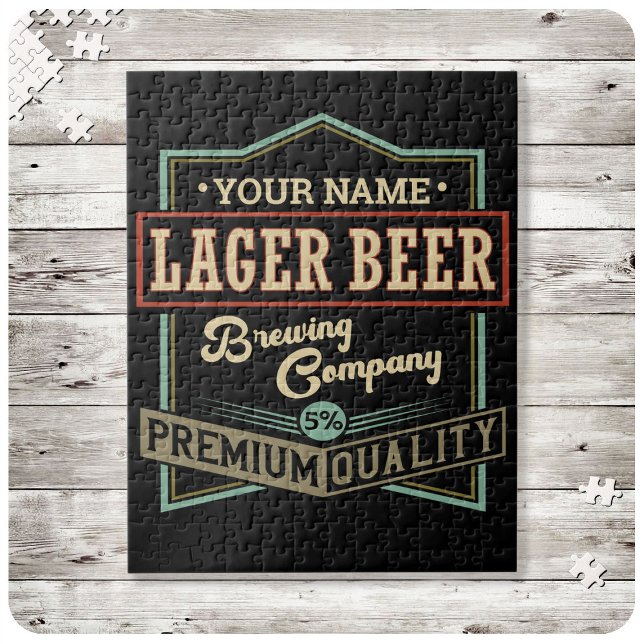 Personalisiertes Lager Bierbrauer Co Label Bar Pub (Von Creator hochgeladen)