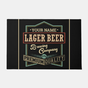 Personalisiertes Lager Bierbrauer Co Label Bar Pub Fußmatte