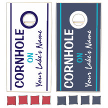 Personalisiertes Lake House Cornhole Set