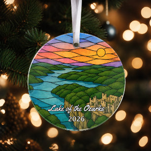 Personalisiertes Lake of the Ozarks-Acrylabzeichen Ornament