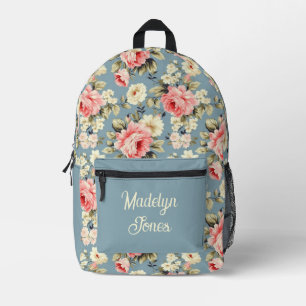 Personalisiertes Landblumenmuster Bedruckter Rucksack