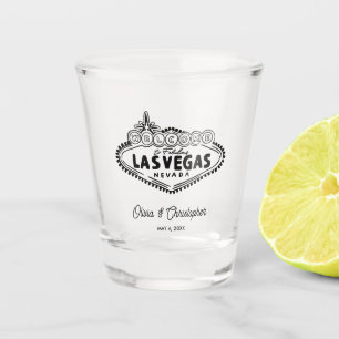 Personalisiertes Las Vegas Hochzeitsgeschenk Handg Schnapsglas