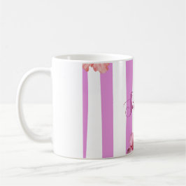Personalisiertes Lavendel-Wasserfarben-Blumen-Noti Kaffeetasse