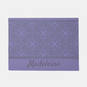 Personalisiertes Lavendelmuster Fußmatte