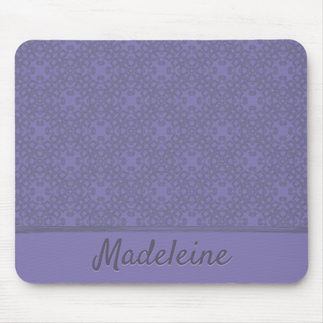 Personalisiertes Lavendelmuster Mousepad (Vorne)