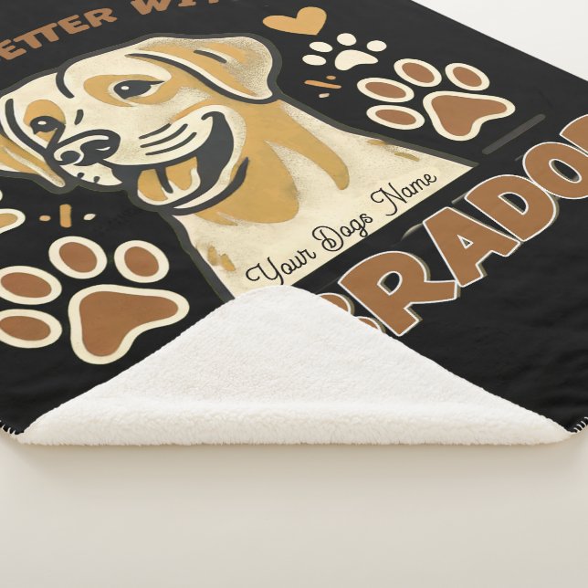 Personalisiertes Leben ist besser mit einem Labrad Sherpadecke (3/4)